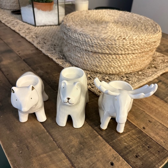 Set of 3 tealight holders. Tealights NOT included - Picture 2 of 6